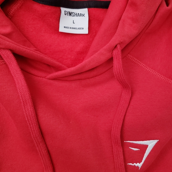 Gymshark crest hoodie in red - Picture 3 of 3
